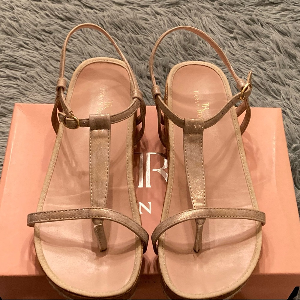 Taryn Rose Women's Gold Sandals